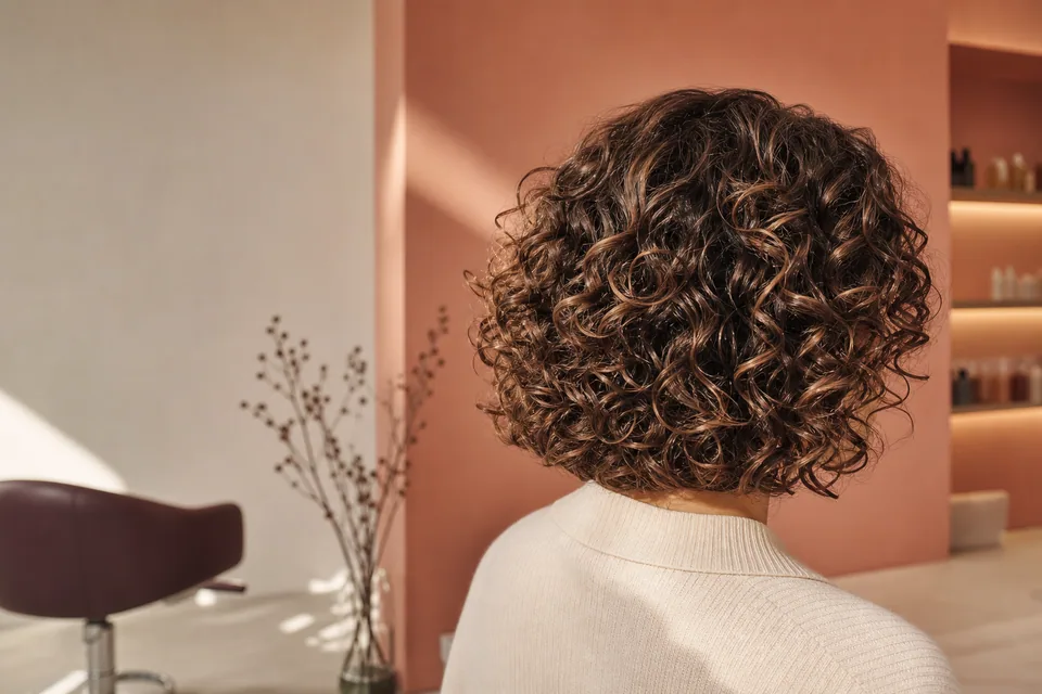Definierte natürliche Locken mit ausgewogener runder Schnittform